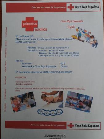 Imagen curso de primeros auxilios de cruz roja