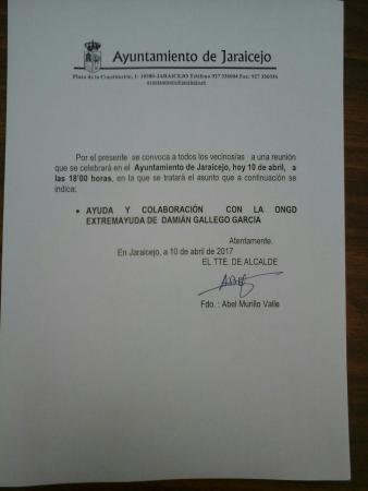 Imagen Colaboracion ONG EXTREMAYUDA de Damián Gallego