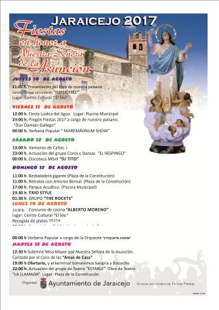 Imagen CARTEL DE FIESTAS DE AGOSTO 2017