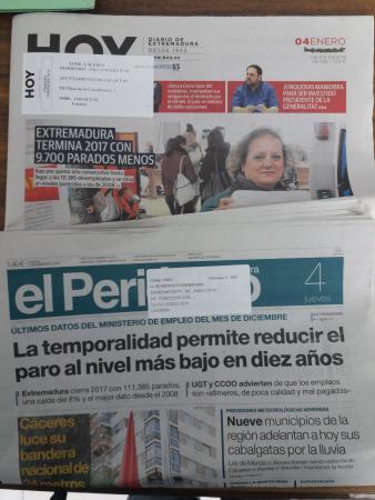 Imagen DIARIO HOY Y EL PERIÓDICO EXTREMADURA EN EL AYUNTAMIENTO