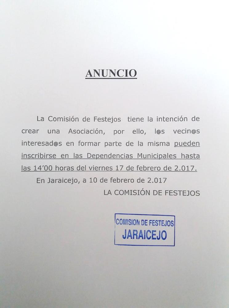Imagen Asociación Festejos